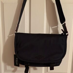 MZ WALLACE BLEEKER MESSENGER BAG IN BLACK NYLON NWT
